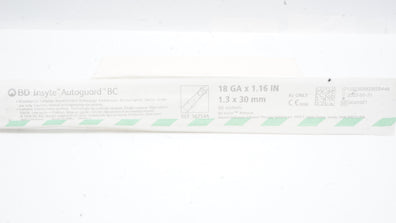 BD 382544 Insyte Autoguard BC Shielded IV Cath. 18GA x 1.16inch 95mL/min (x)